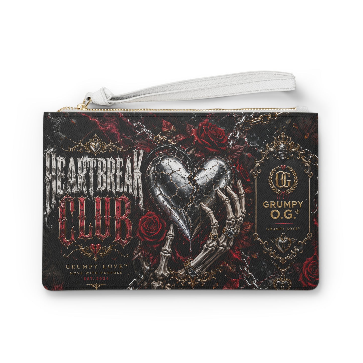 Till Death Holds Me Clutch Bag