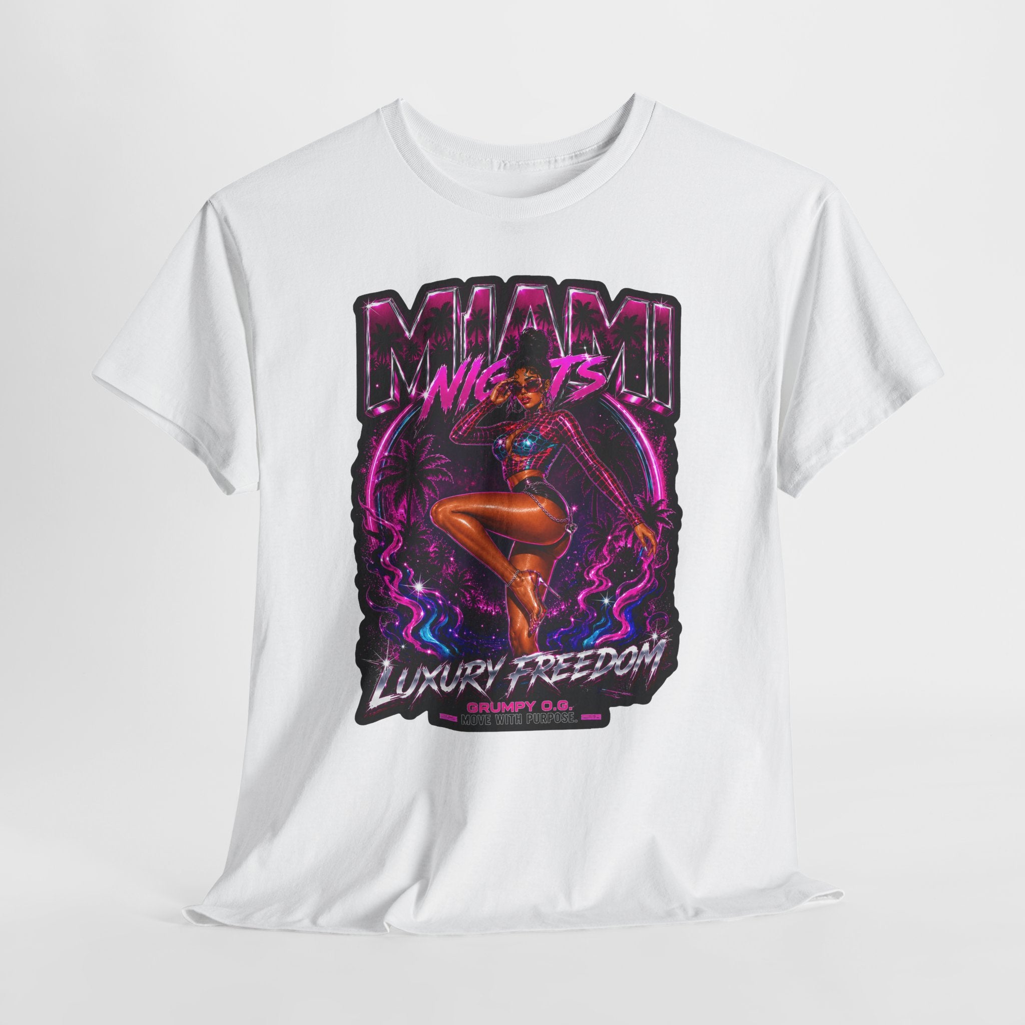 Miami Nights Luxury Freedom Tee