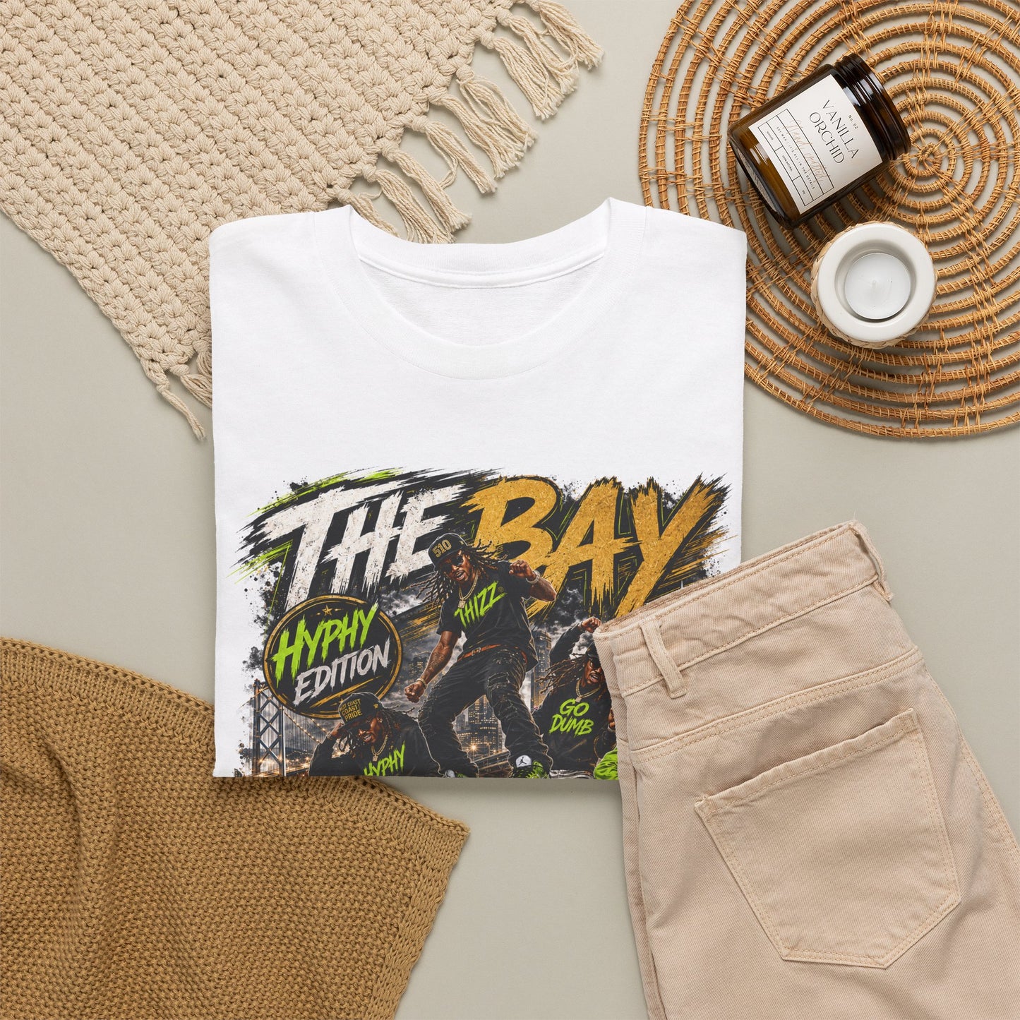 Hyphy Bay 510/415 Graphic Tee