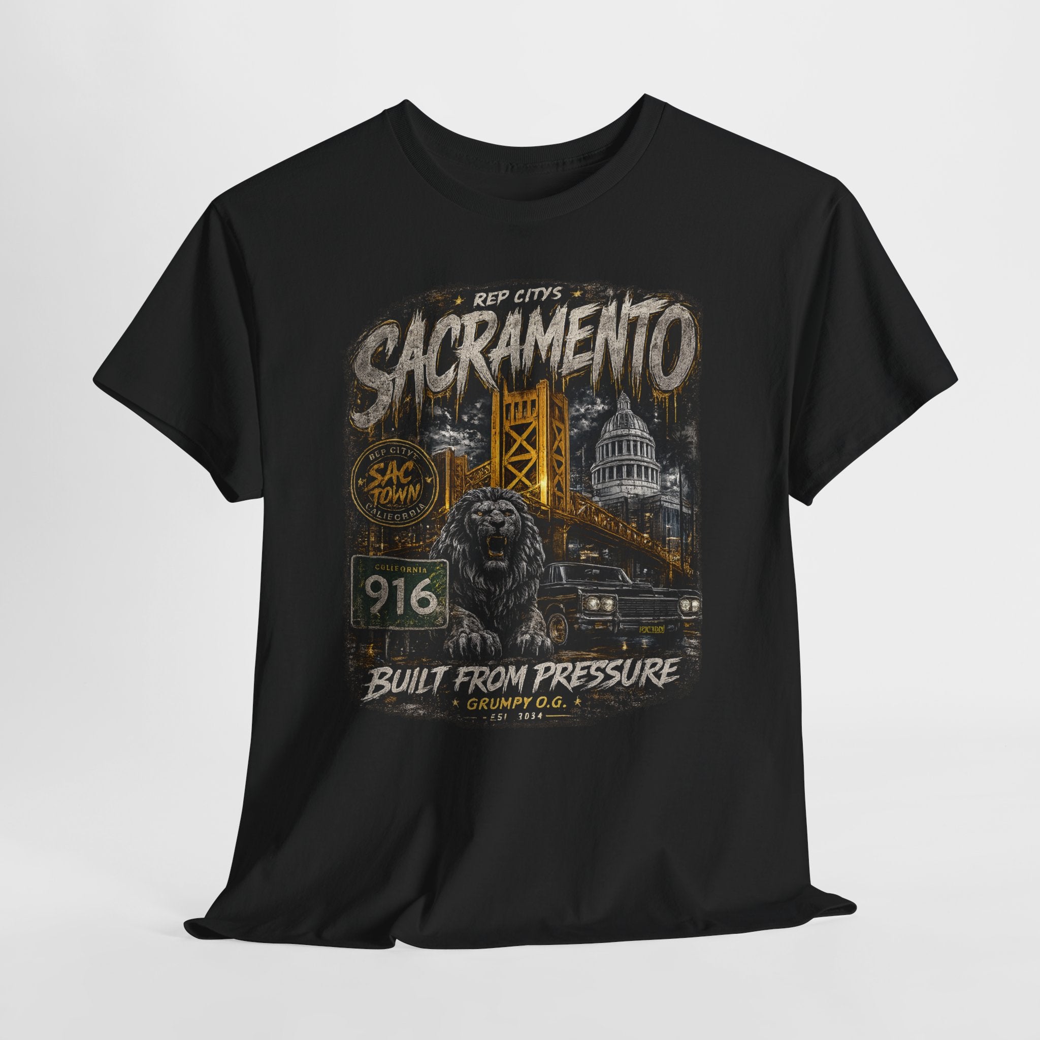 REP CITYS™ Sacramento CA — Crowned By Pressure Tee