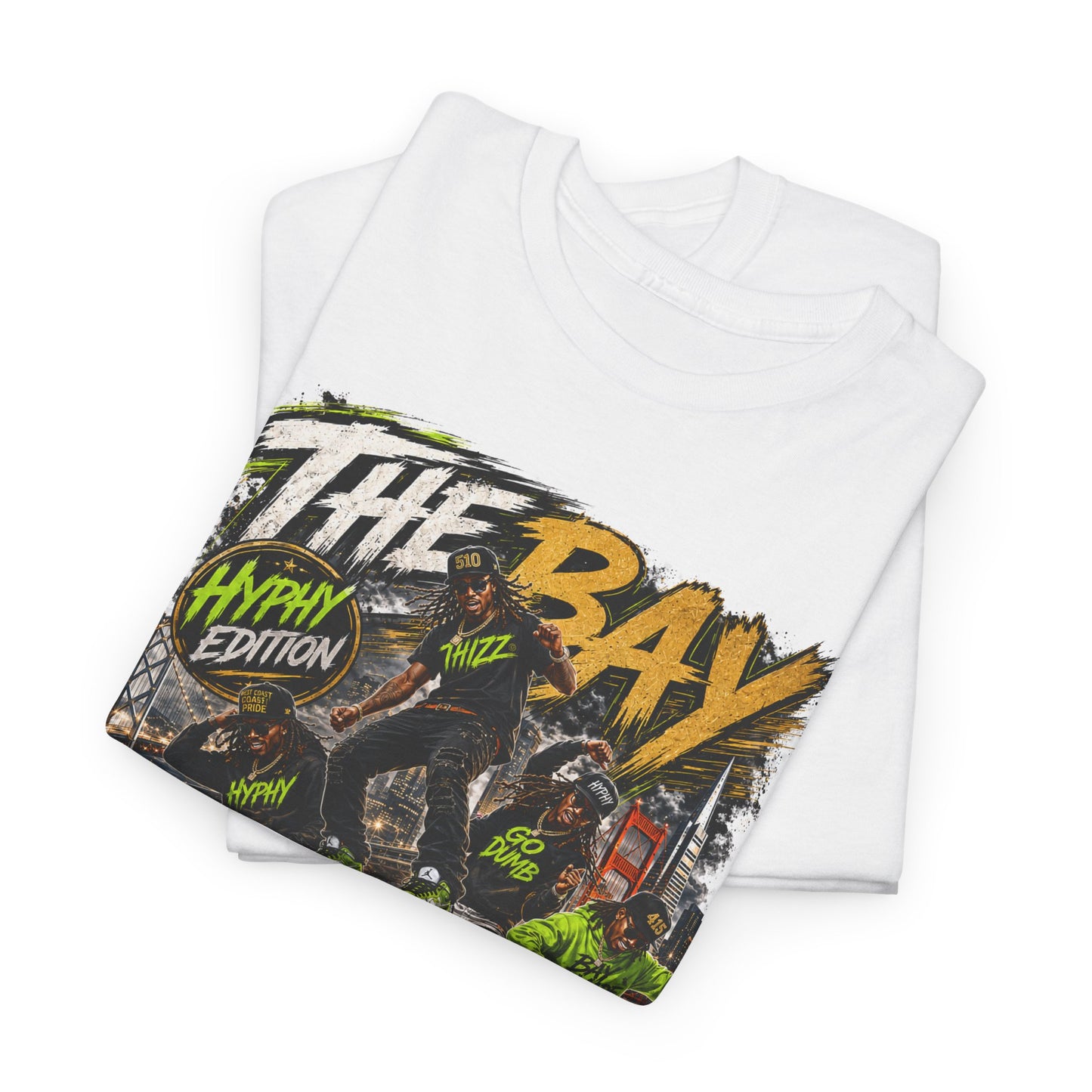 Hyphy Bay 510/415 Graphic Tee