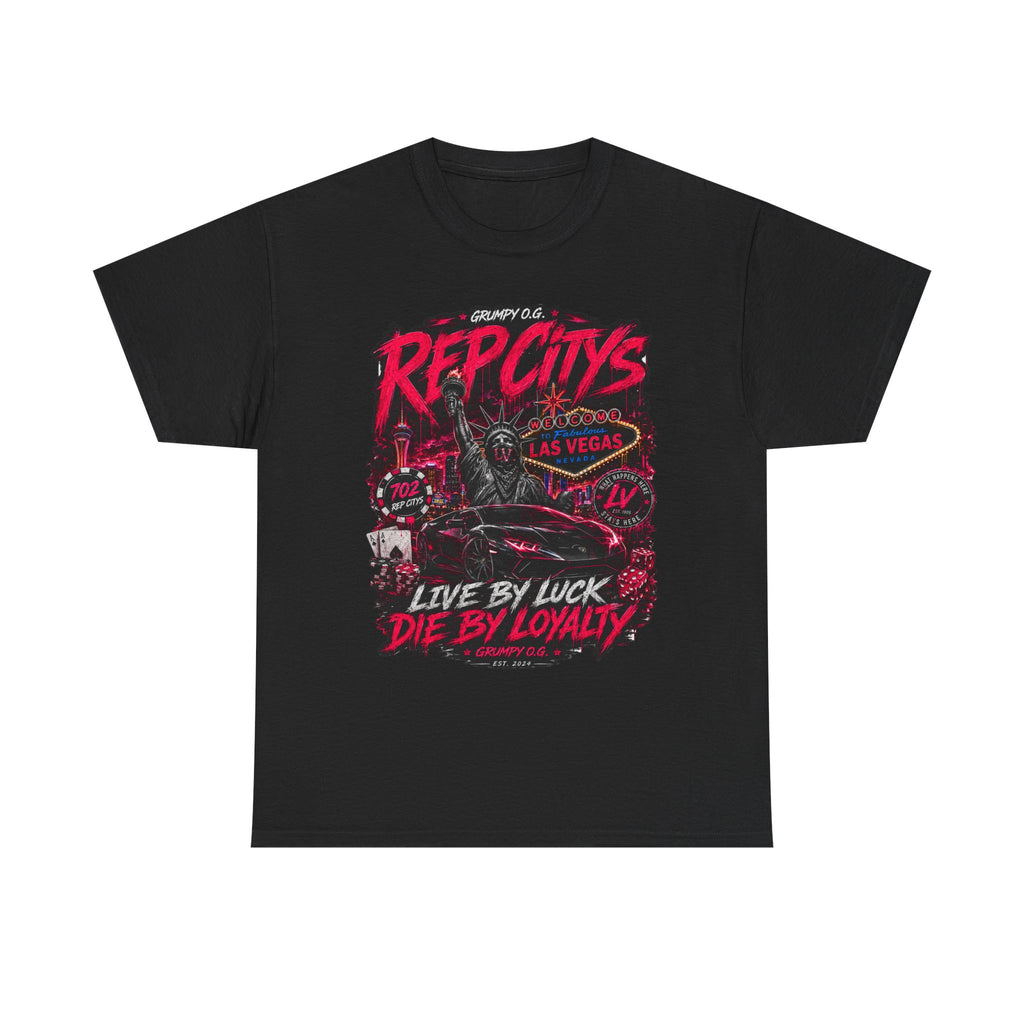 REP CITYS™ Las Vegas NV — Neon Loyalty Tee