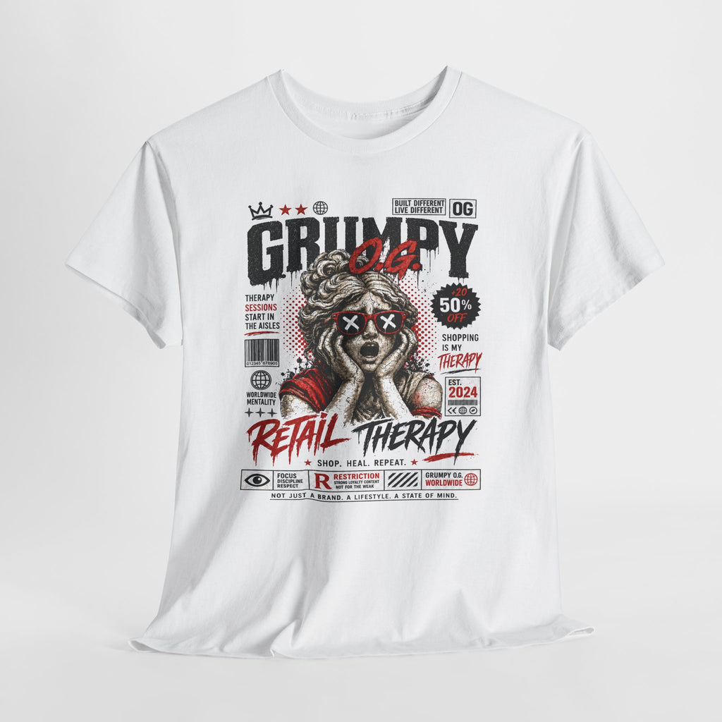 Retail Therapy Pt. 2 Tee | GRUMPY O.G. Luxury Streetwear