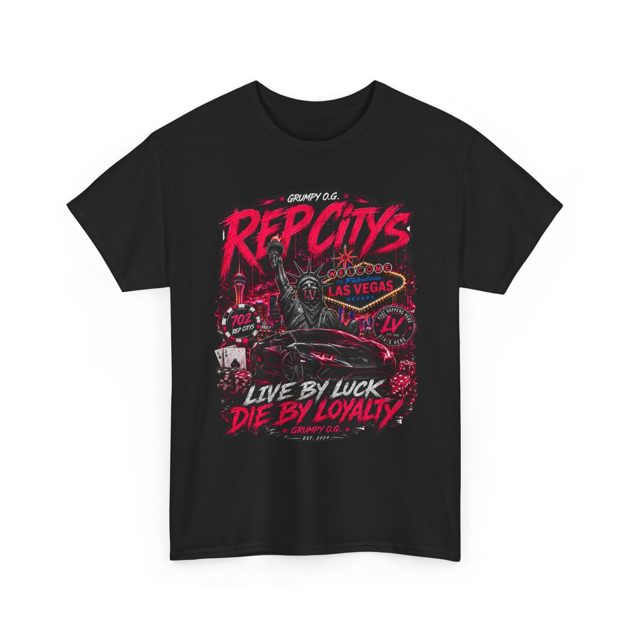 REP CITYS™ Las Vegas NV — Neon Loyalty Tee