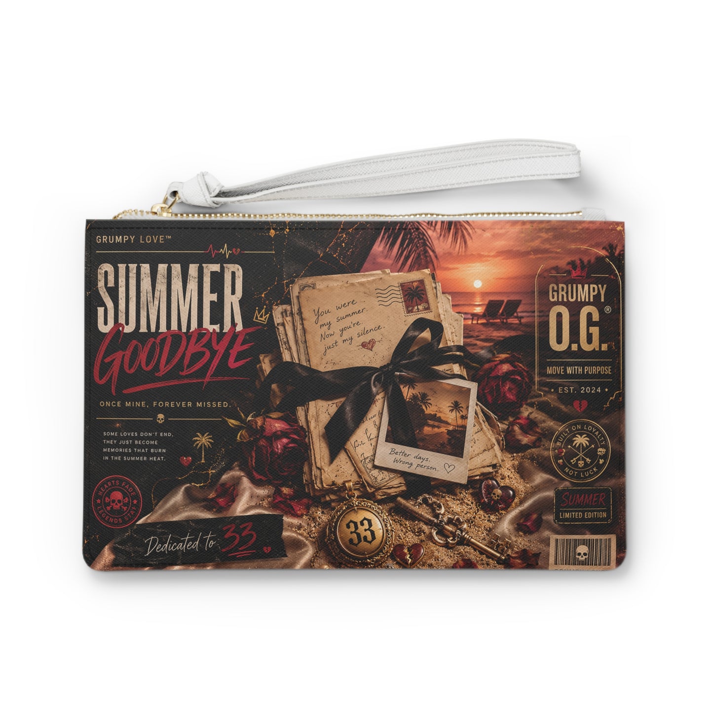 Summer Goodbye 33 Clutch Bag