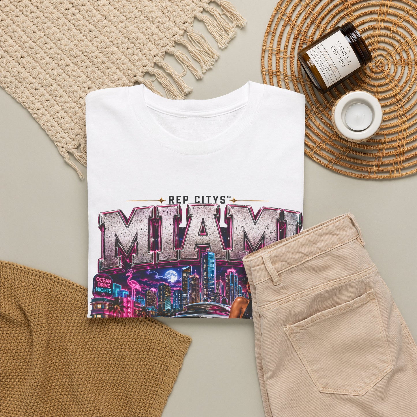 Miami Black Card 305 Graphic Tee