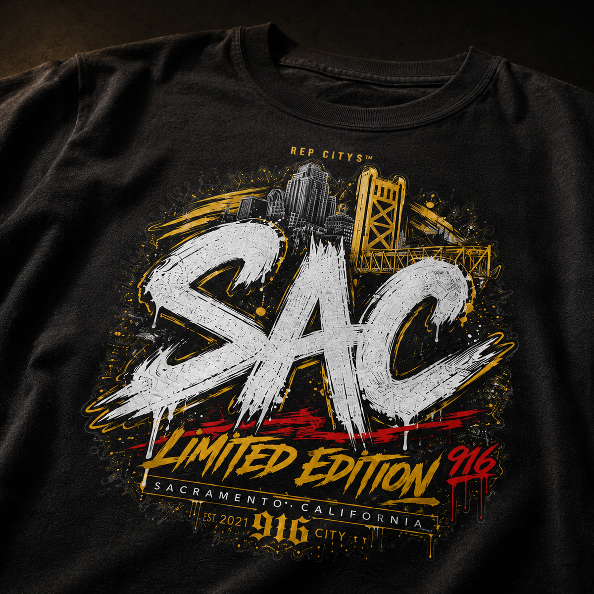 Gold City™ Black Tee