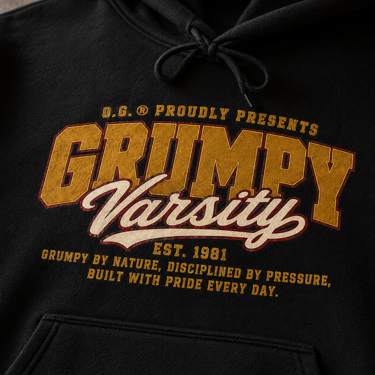 Grumpy Varsity™ Hoodie