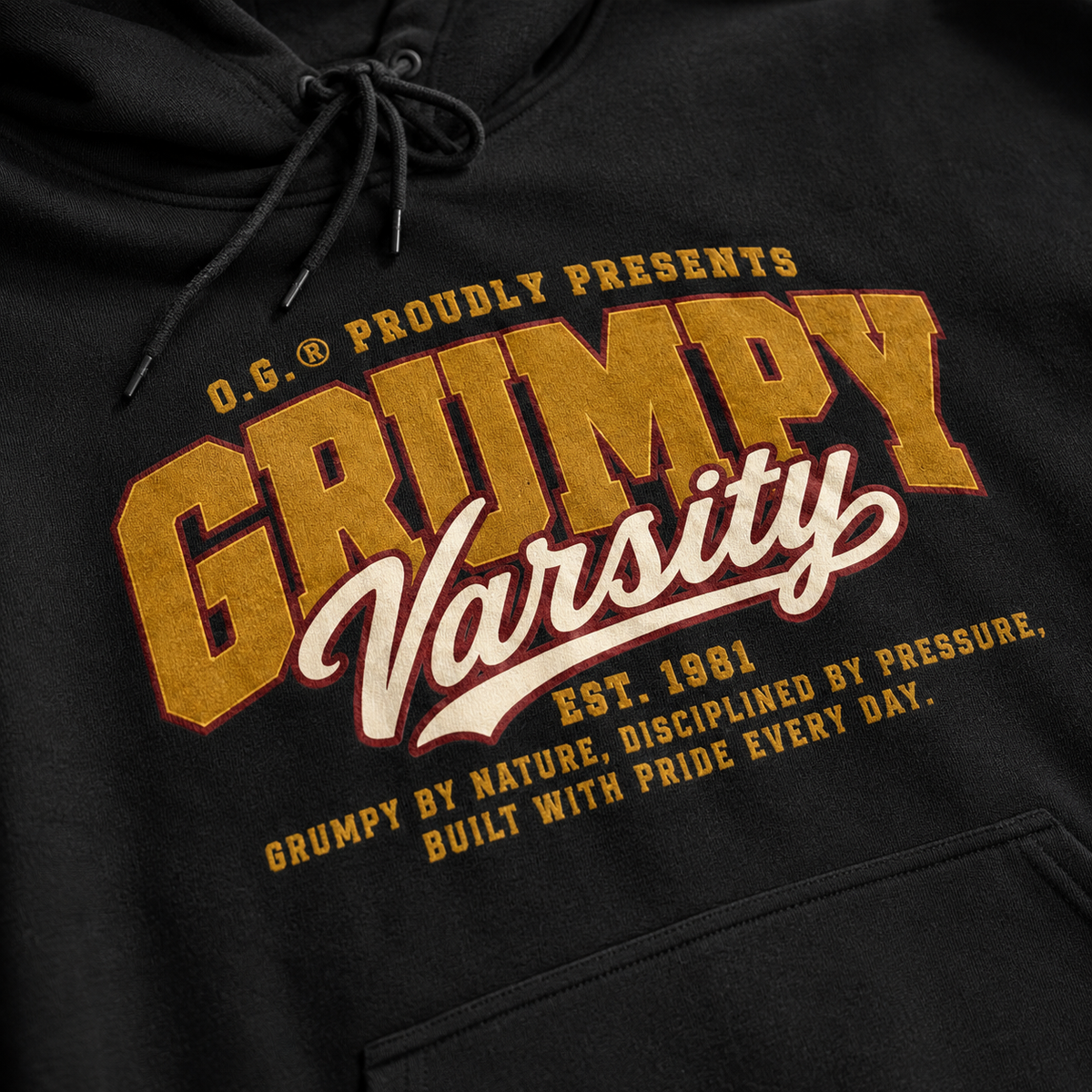 Grumpy Varsity™ Hoodie