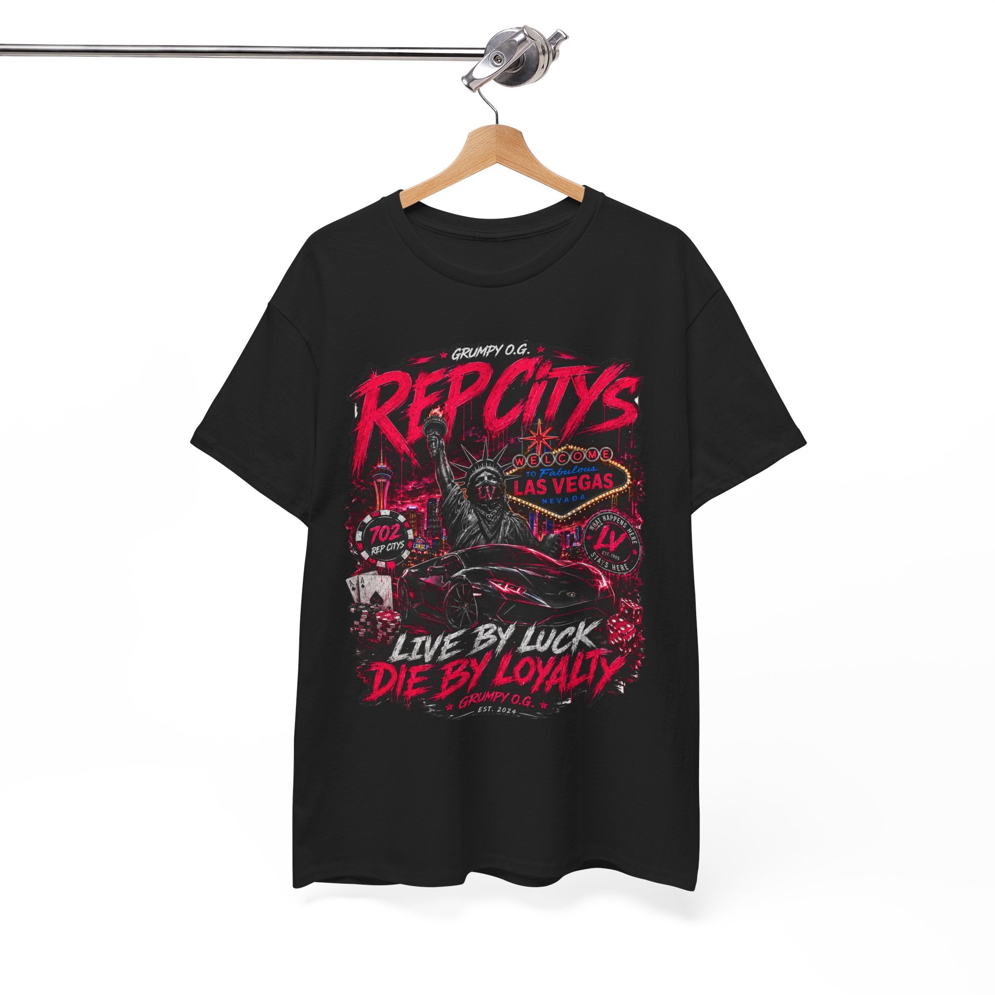 REP CITYS™ Las Vegas NV — Neon Loyalty Tee